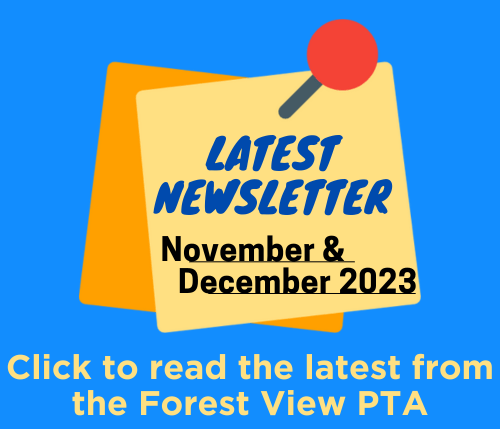 a picture of a sticky note, with a sign that states "Latest Newsletter, November & December 2023"