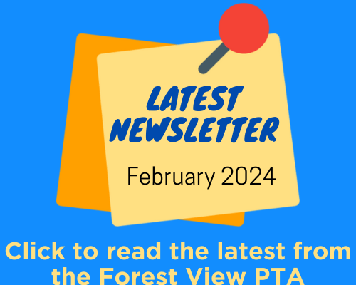 an image of a sticky note that states, "Latest Newsletter, February 2024"
