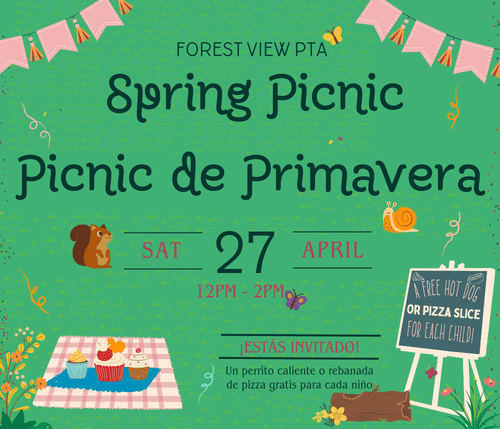 The PTA Spring Picnic | El Picnic de Primavera de la PTA