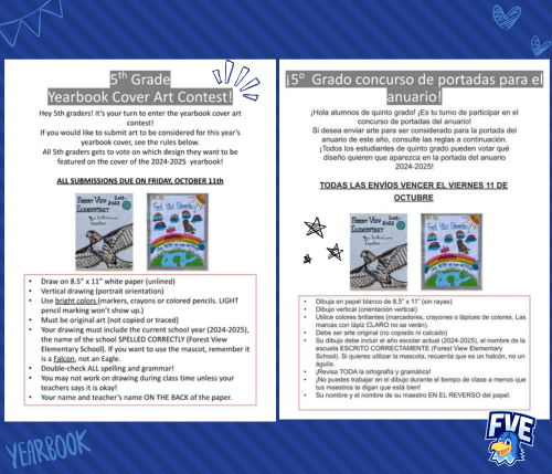 Yearbook Cover Contest | Concurso de Portada del&nbsp;Anuario