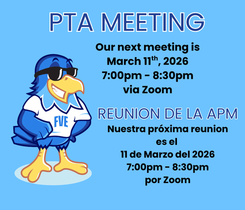 PTA Meeting | Reunión de la&nbsp;PTA